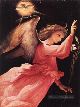 naissance - Ange annonçant 1527 Renaissance Lorenzo Lotto